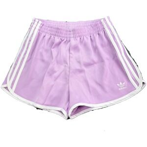 Adidas 3S Sprinter Shorts Womens XS Light Orchid Purple 3-Stripes JD3124 NEW